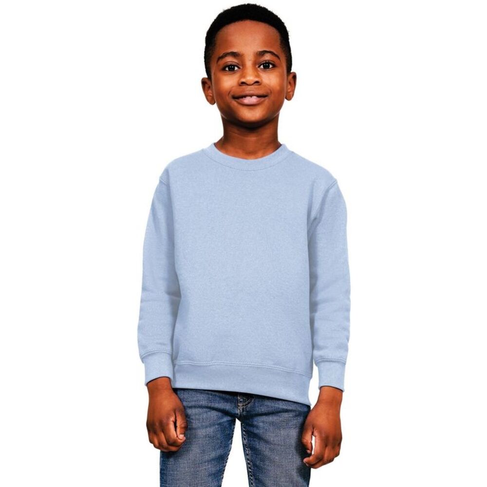 Casual Classics Childrens/Kids Blended Ringspun Cotton Sweatshirt / Light Blue